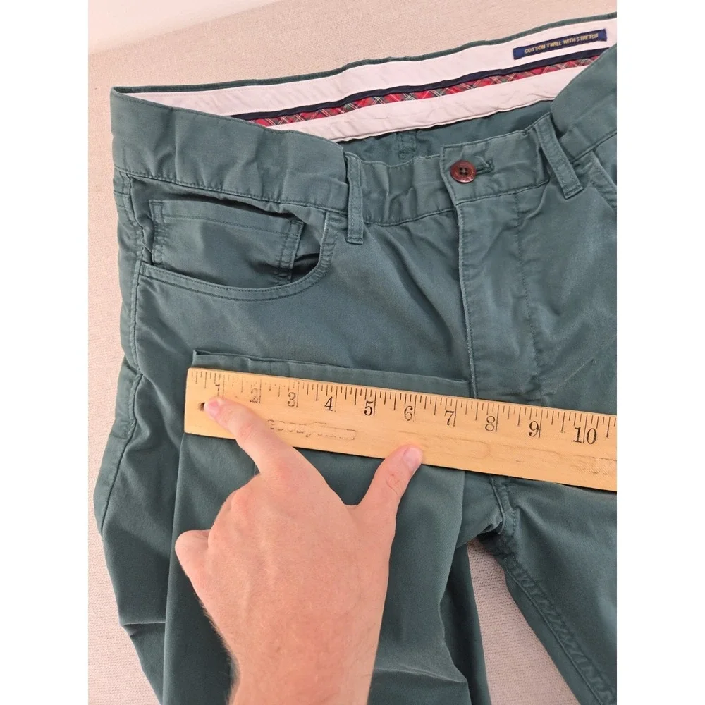 Polo Ralph Lauren 31x32 Polo Chino Twill Flat Front Green Pony